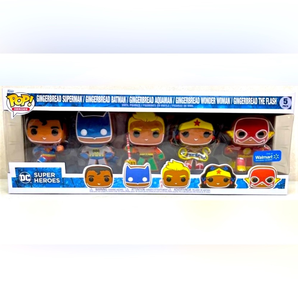 Funko Pop! Heroes: DC Holiday - Gingerbread Vinyl Figure 5-Pack